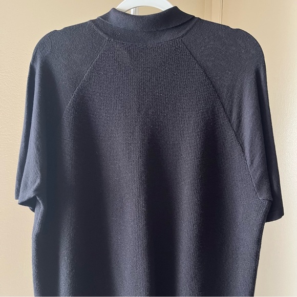 Adidas Y-3 by Yohji Yamamoto Knit Polo Shirt Black Size L - Picture 6 of 10